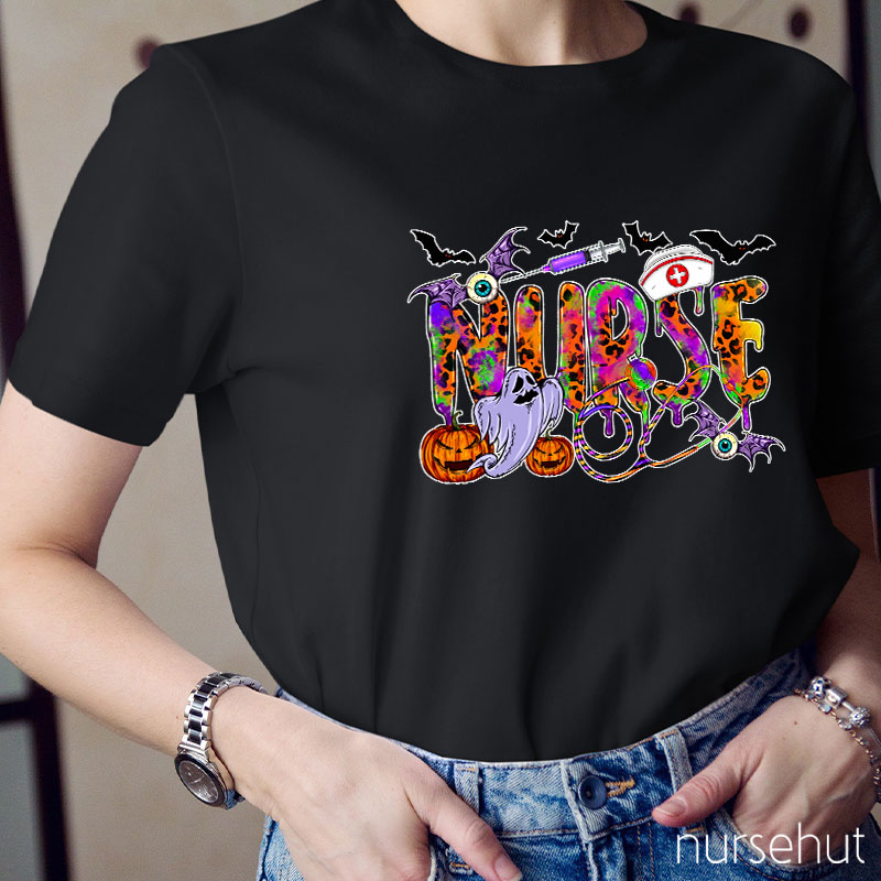 Halloween Elements Nurse T-Shirt