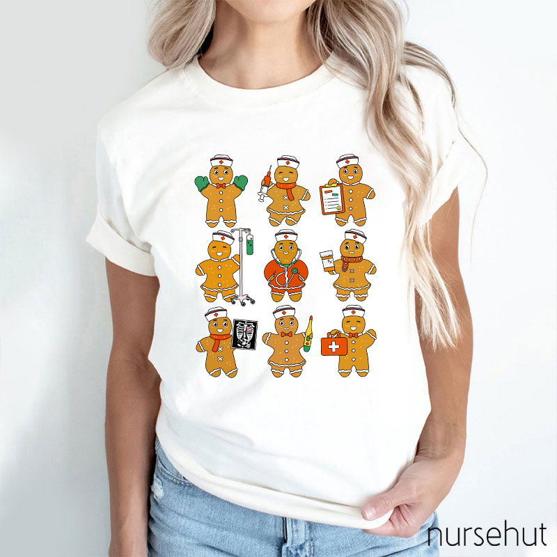 Gingerbread Man Nurse T-Shirt