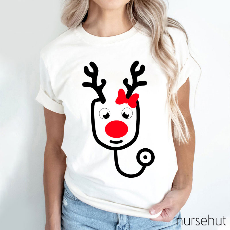 An Elk Stethoscope Nurse T-Shirt