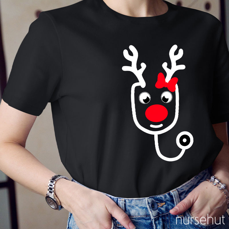 An Elk Stethoscope Nurse T-Shirt