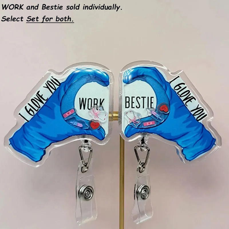 I Glove You Shaker Badge Reel
