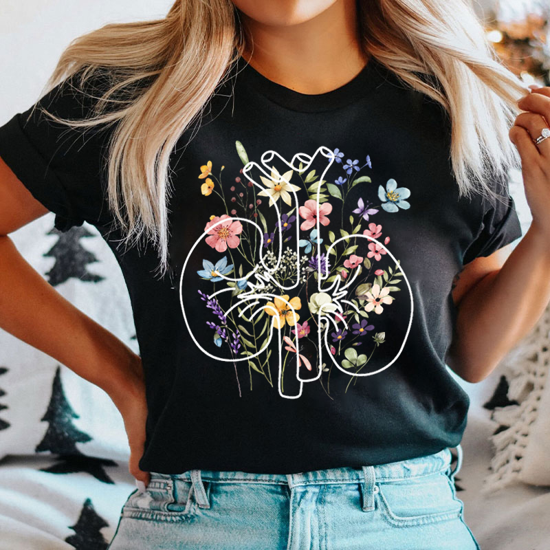 Floral Nephrology T-Shirt