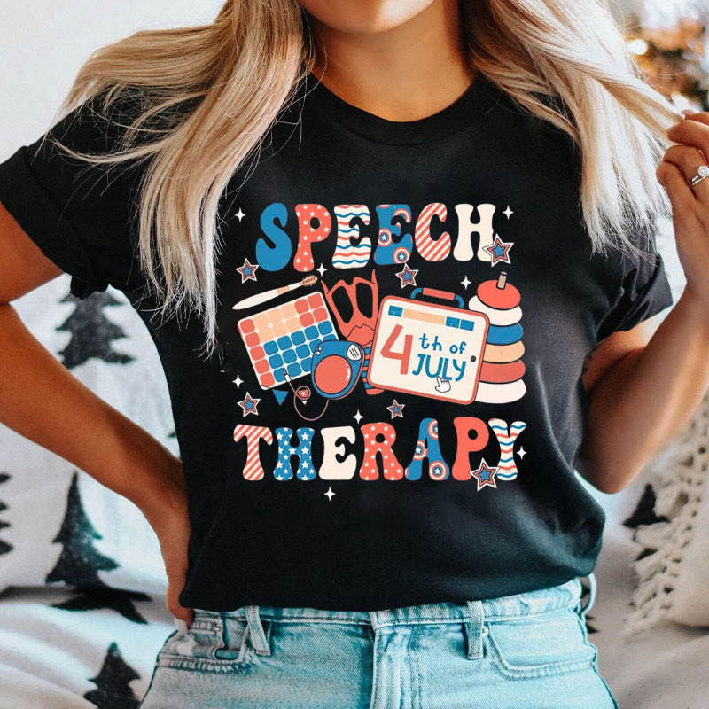 4th Of July Speech Therapy T-Shirt