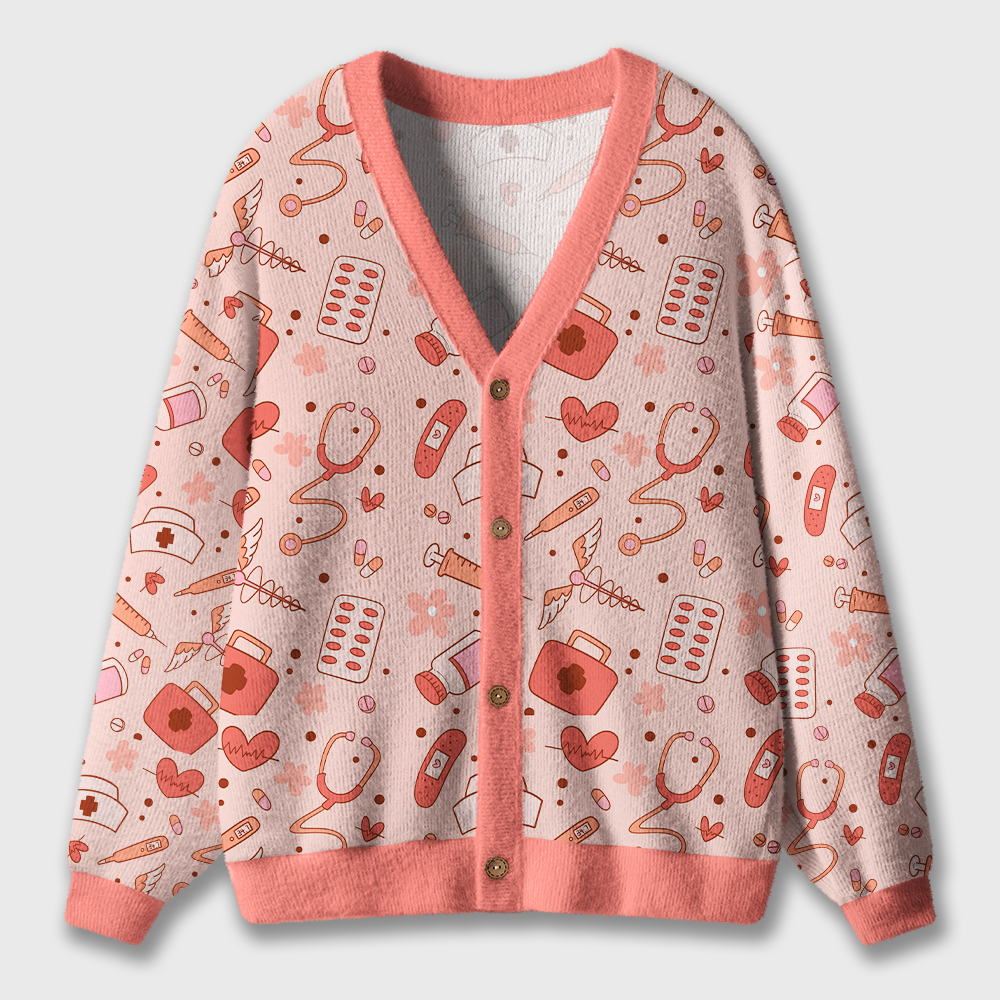 Nurse Equipment Nurse Ugly Cardigan Sweaters