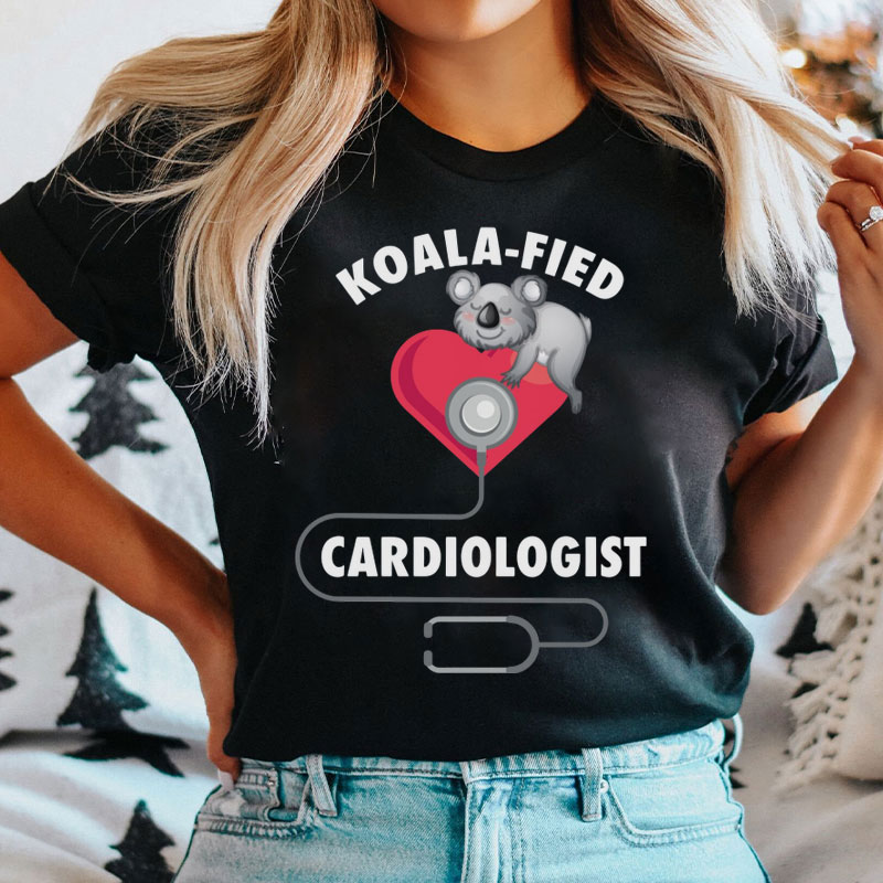 Funny Koalafied Cardiologist Cardiology T-Shirt