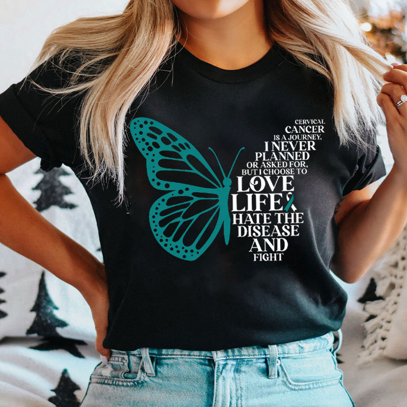 Cervical Cancer Is A Journey T-shirt