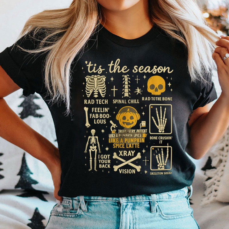 Tis The Season Halloween Radiology Nurse T-Shirt