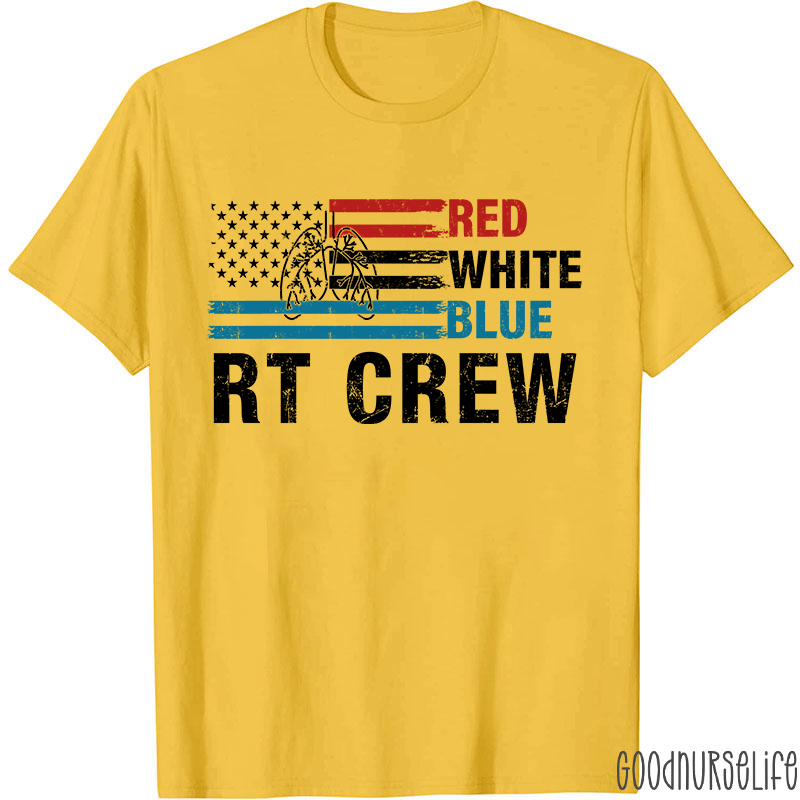 Red White Blue RT Crew Nurse T-Shirt
