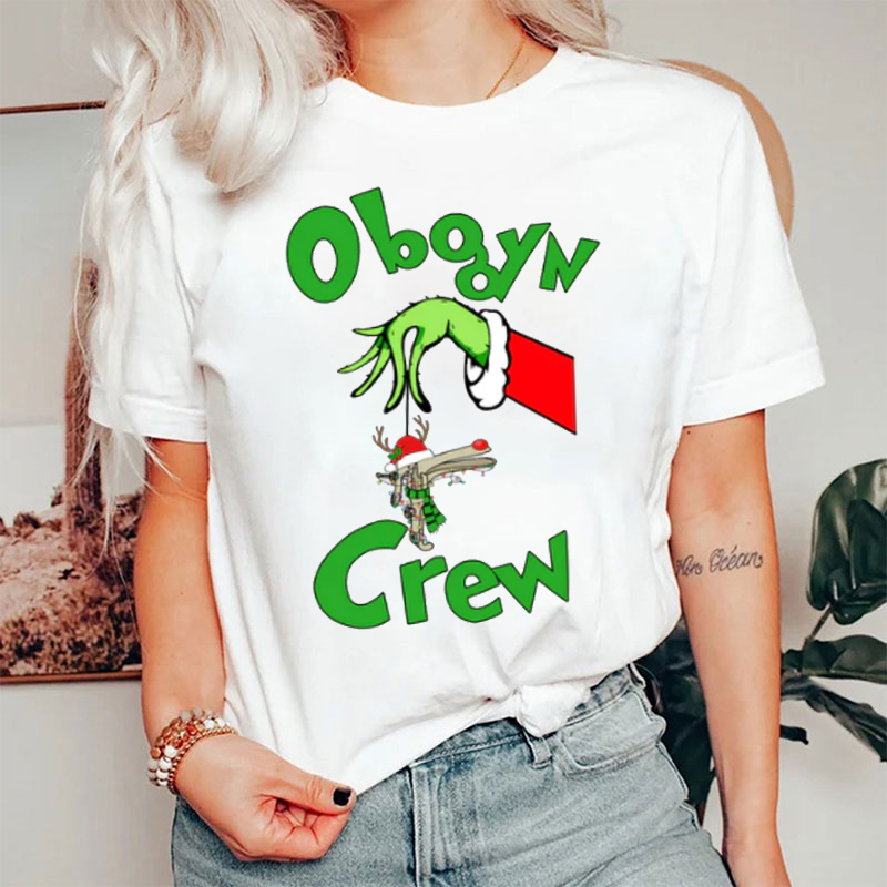 Holiday Vibe Obgyn Crew T-Shirt