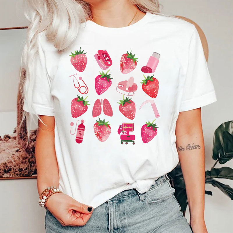 RT Strawberry Stethoscope T-Shirt