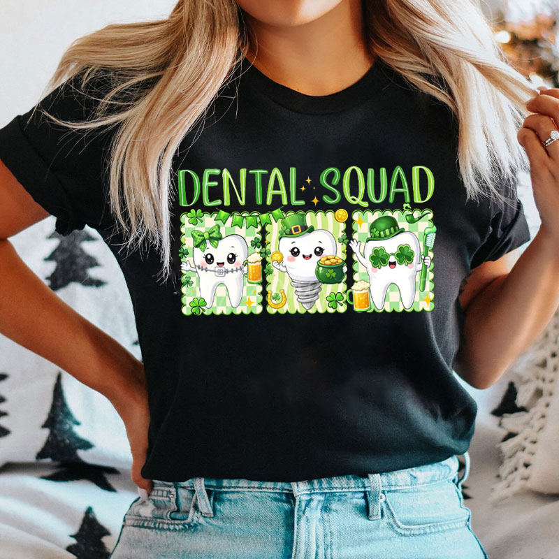 Dental Shamrock Saint Patrick Day T-shirt