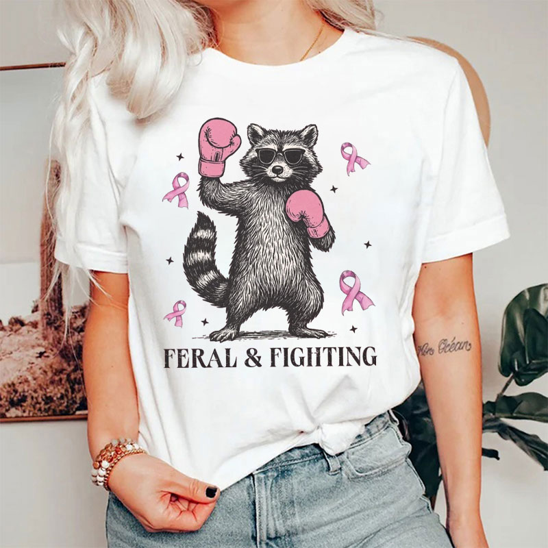 Raccoon Feral And Fighting T-Shirt