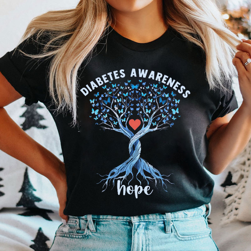 Hope Tree Blue Ribbon Nurse T-Shirt