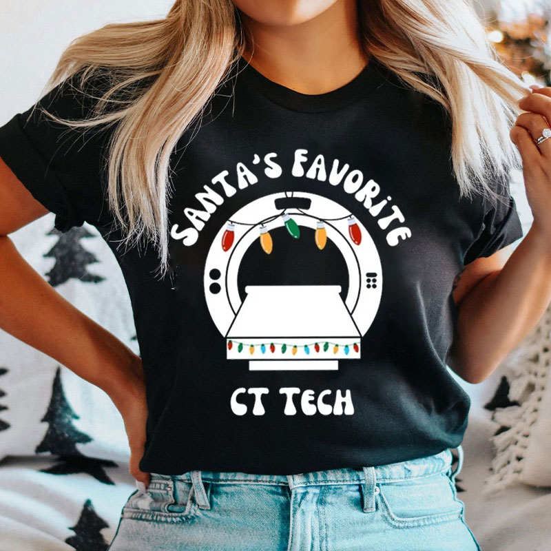 Santa's Favorite CT Tech Xmas T-Shirt