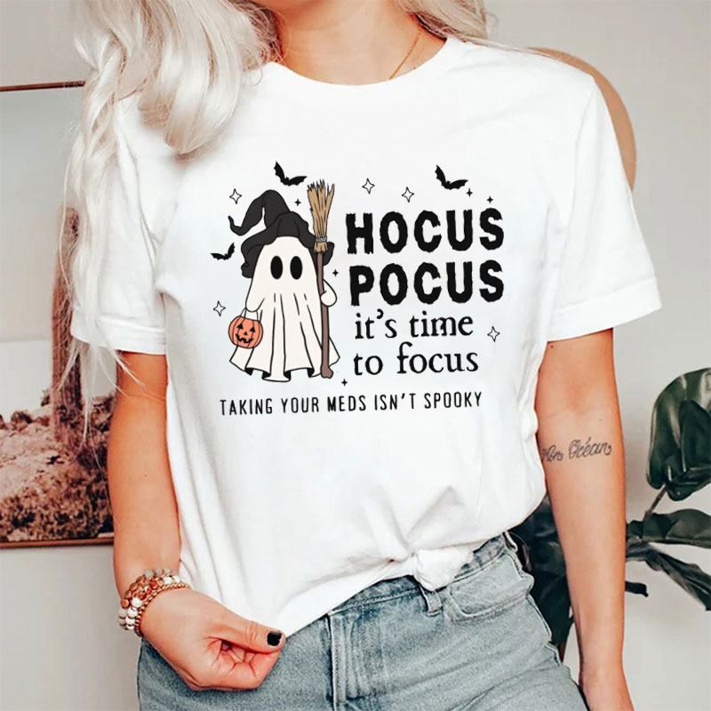 Hocus Pocus It's Time To Focus Nurse T-Shirt