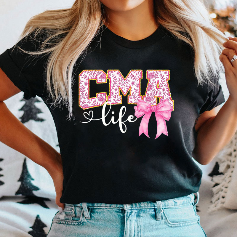 Personalized Nurse Life Bow Nurse T-Shirt