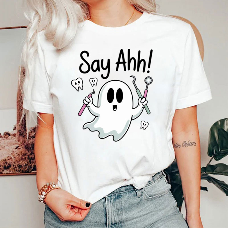 Say Ahh Halloween Imp Dental T-Shirt