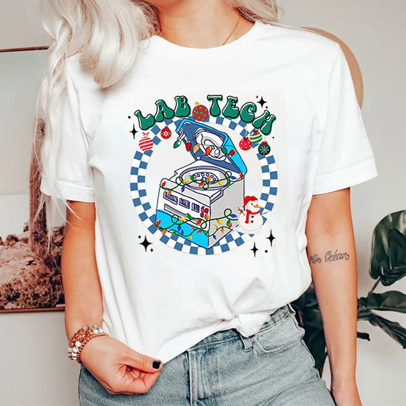 Lab Tech Snowman T-Shirt