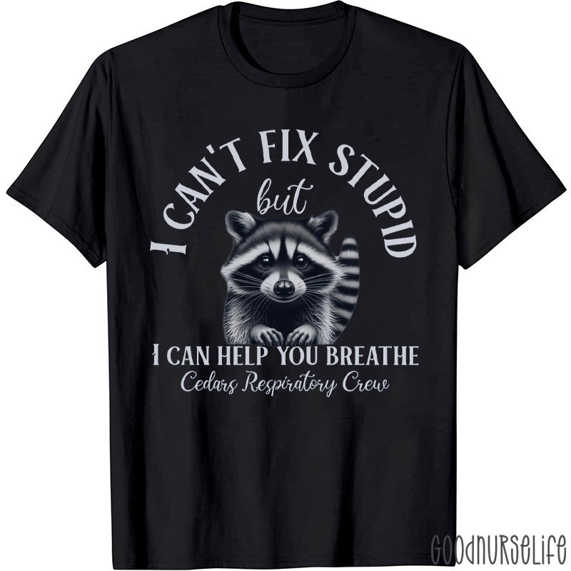 I Can Help You Breathe Cedars Respiratory Crew T-Shirt