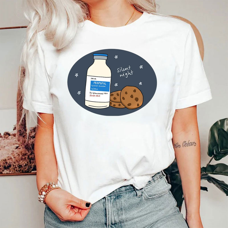 Milk And Cookies Propofol Nurse T-Shirt