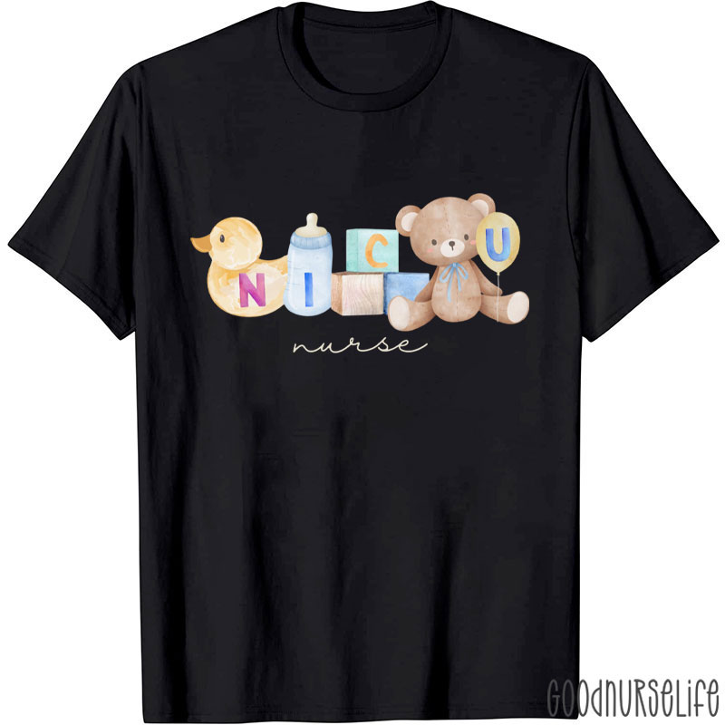 Neonatal Intensive Care Unit Bear Nurse T-Shirt