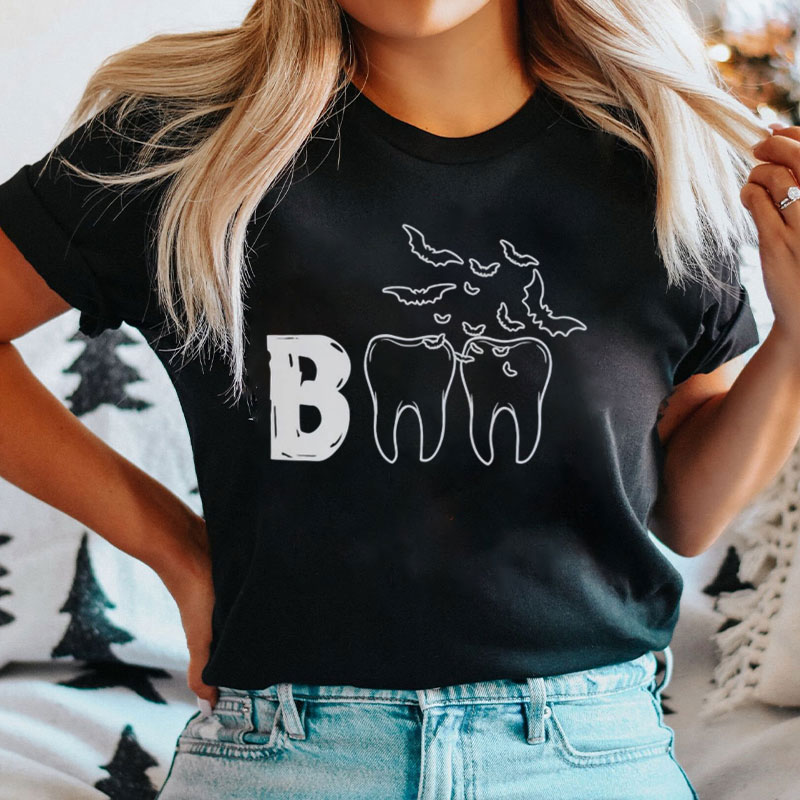 Funny Halloween Boo Dentist T-Shirt