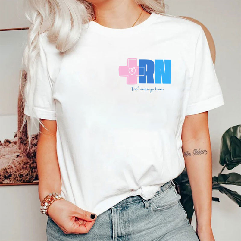 Personalized RN Registered Nurse T-Shirt