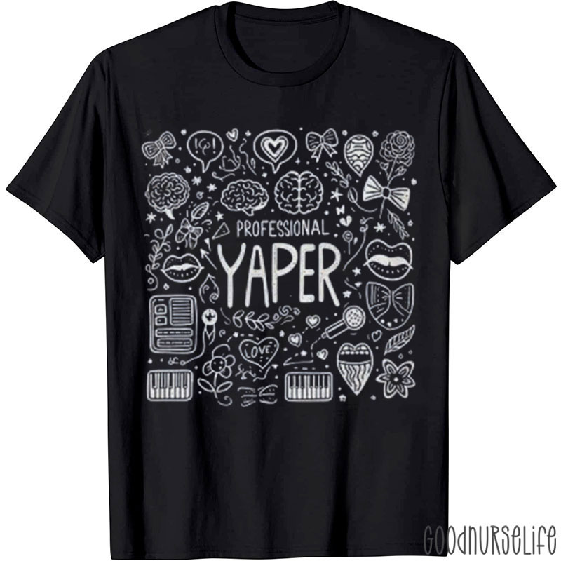 Funny Professional Yapper Speech Language Pathologist T-Shirt