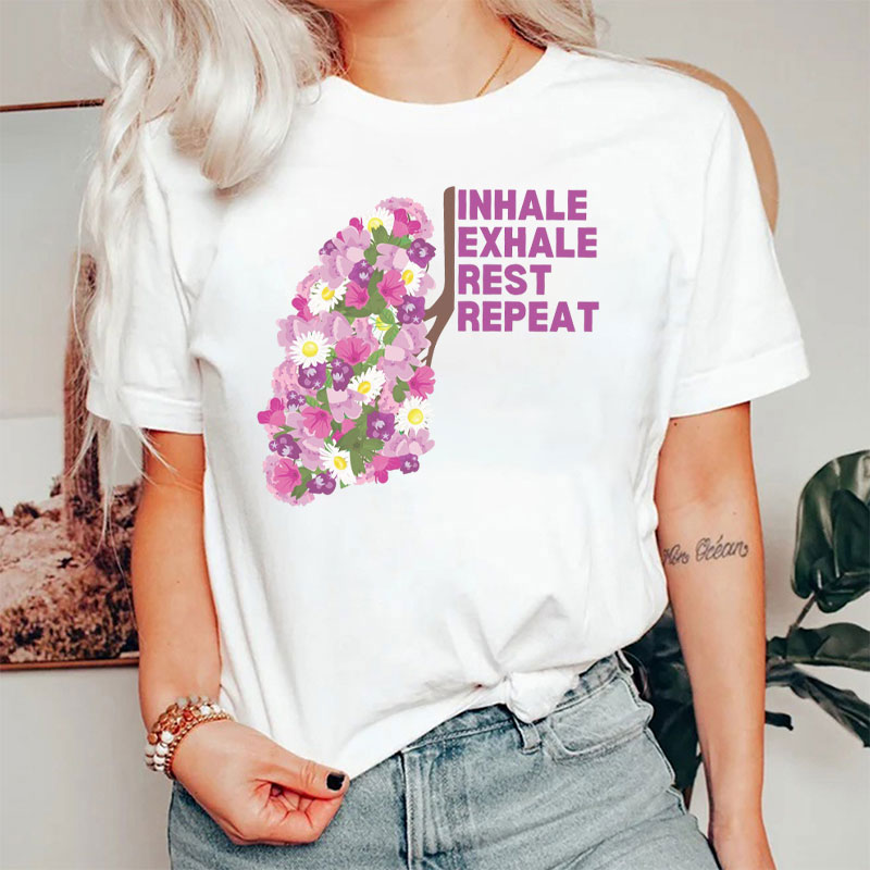 Inhale Exhale Rest Repeat T-Shirt