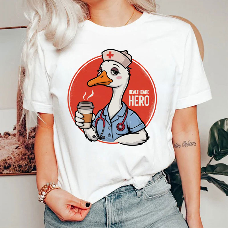 Healthcare Hero Silly Goose Nurse T-Shirt