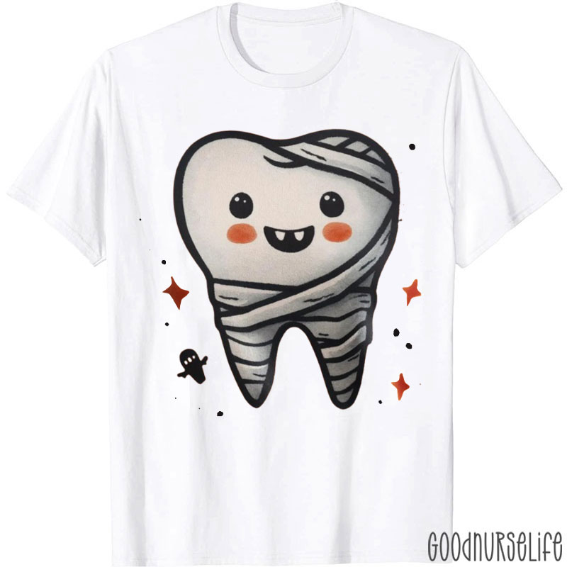 Cute Halloween Bandaged Teeth T-Shirt