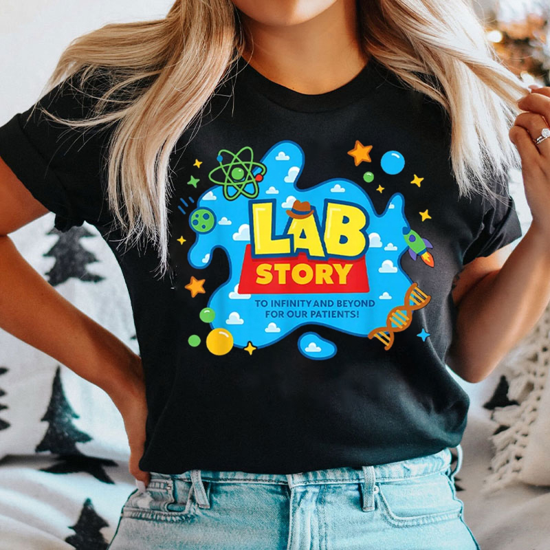 To Infinity And Beyond For Our Patients Lab Story T-shirt