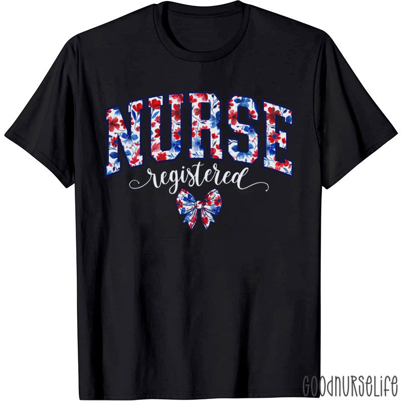 Nurse Registered Bow Tie Nurse T-Shirt