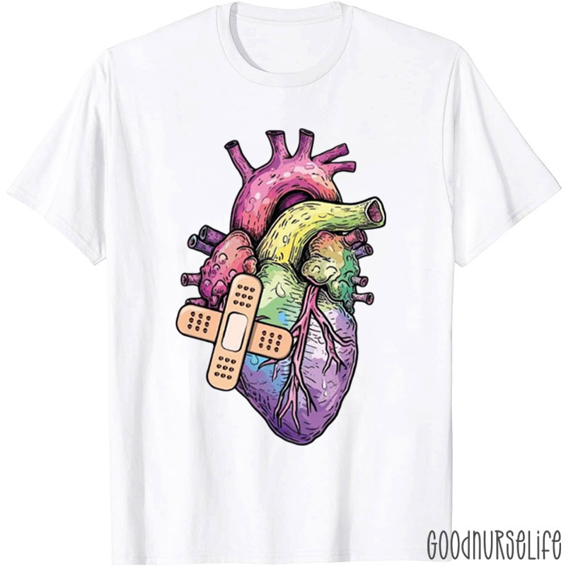 Anatomical Heart Nursing Heart Nurse T-Shirt