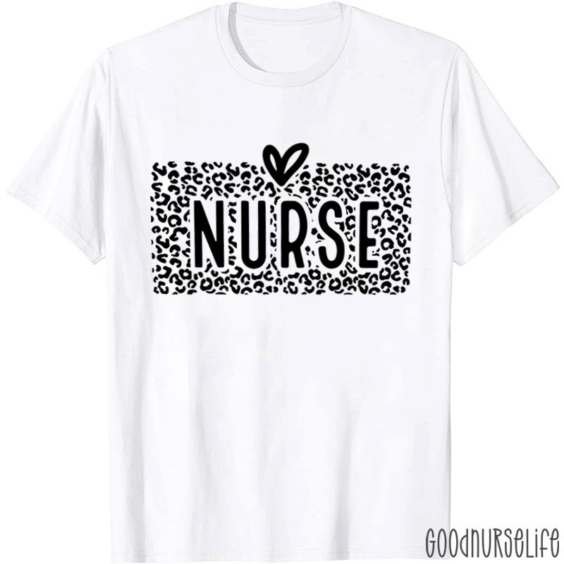 Leopard Nurse Life T-Shirt