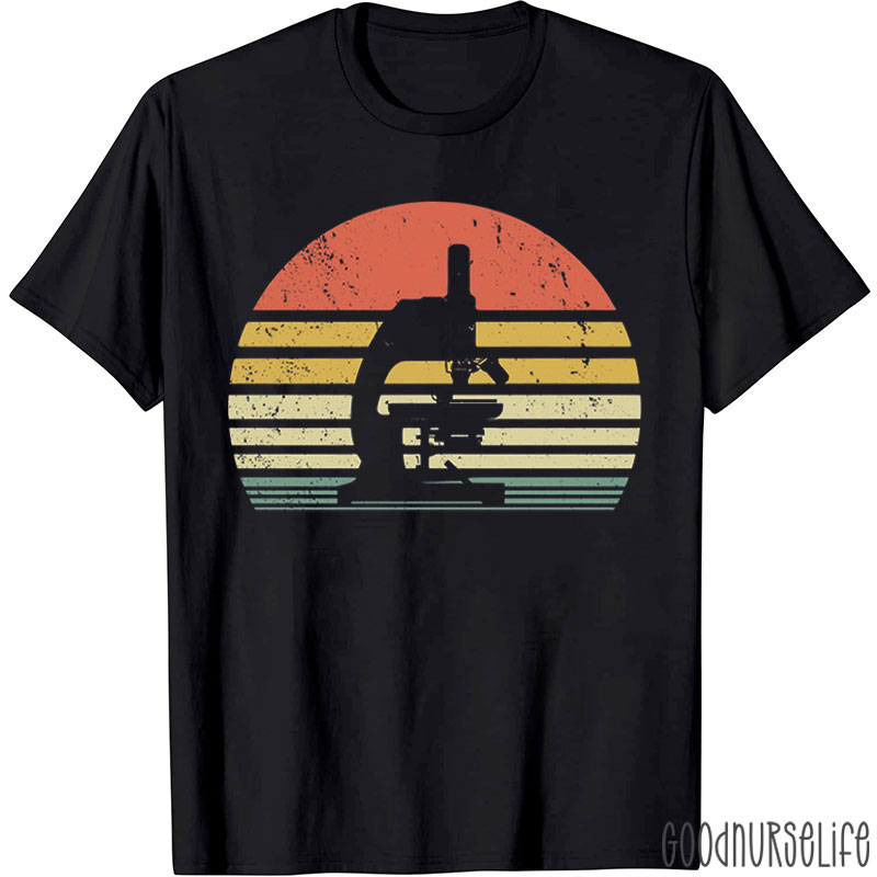 Vintage Microscope Nurse T-Shirt