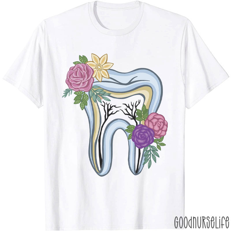Healthy Tooth Dental Flora Of The Mouth T-Shirt