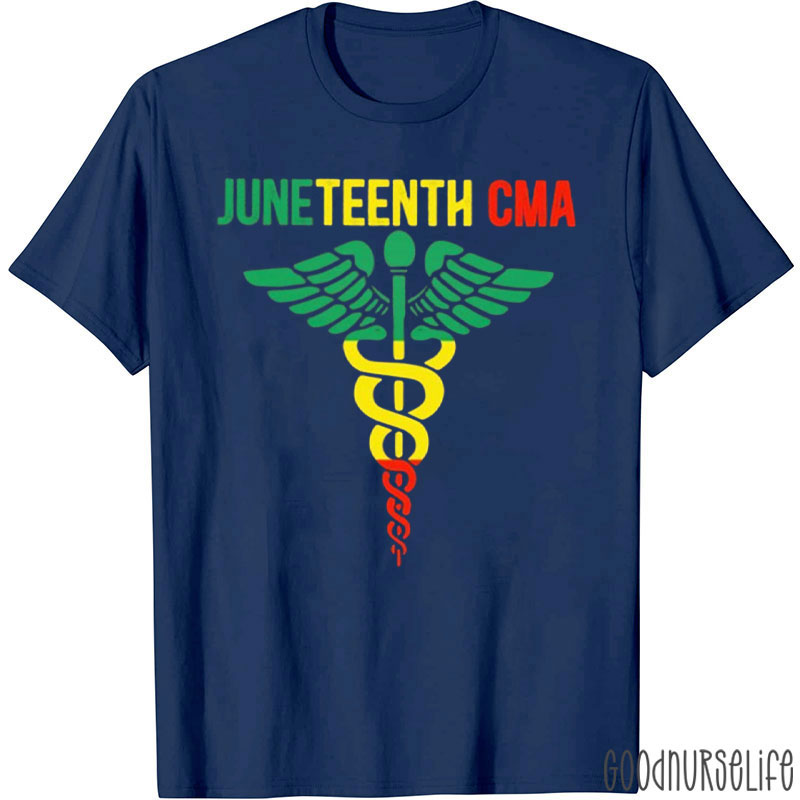 Personalized Juneteenth Nurse T-Shirt