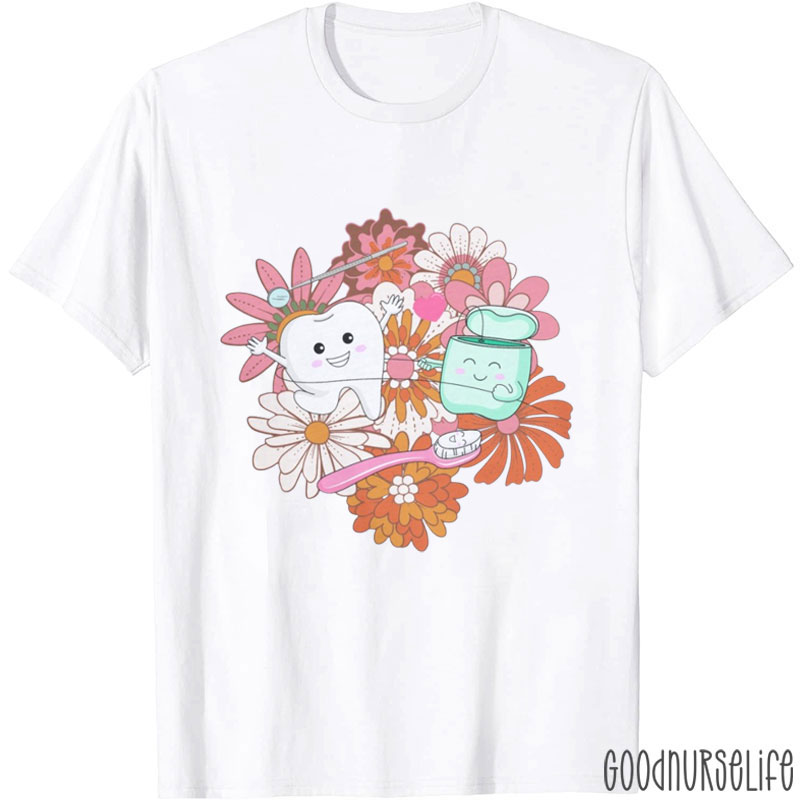 Tooth Shamrocks heart T-Shirt