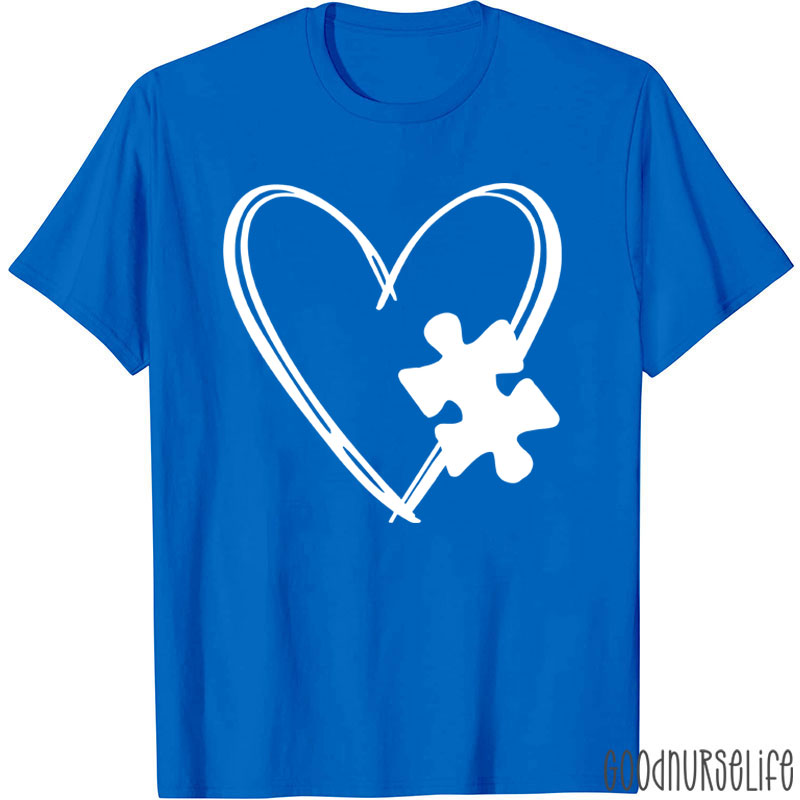 Love Autism Puzzle Nurse T-Shirt