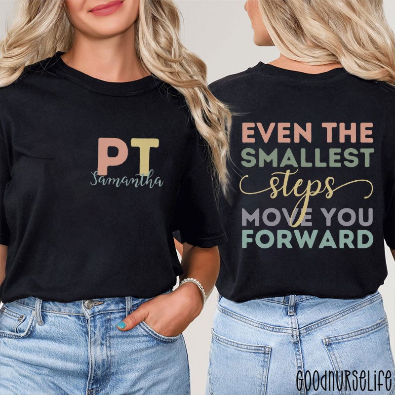 Personalized Physical Therapy Nurse Two Sided T-Shirt