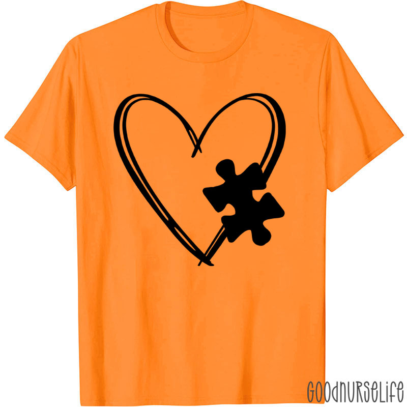 Love Autism Puzzle Nurse T-Shirt