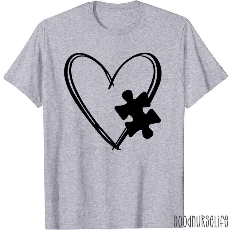 Love Autism Puzzle Nurse T-Shirt