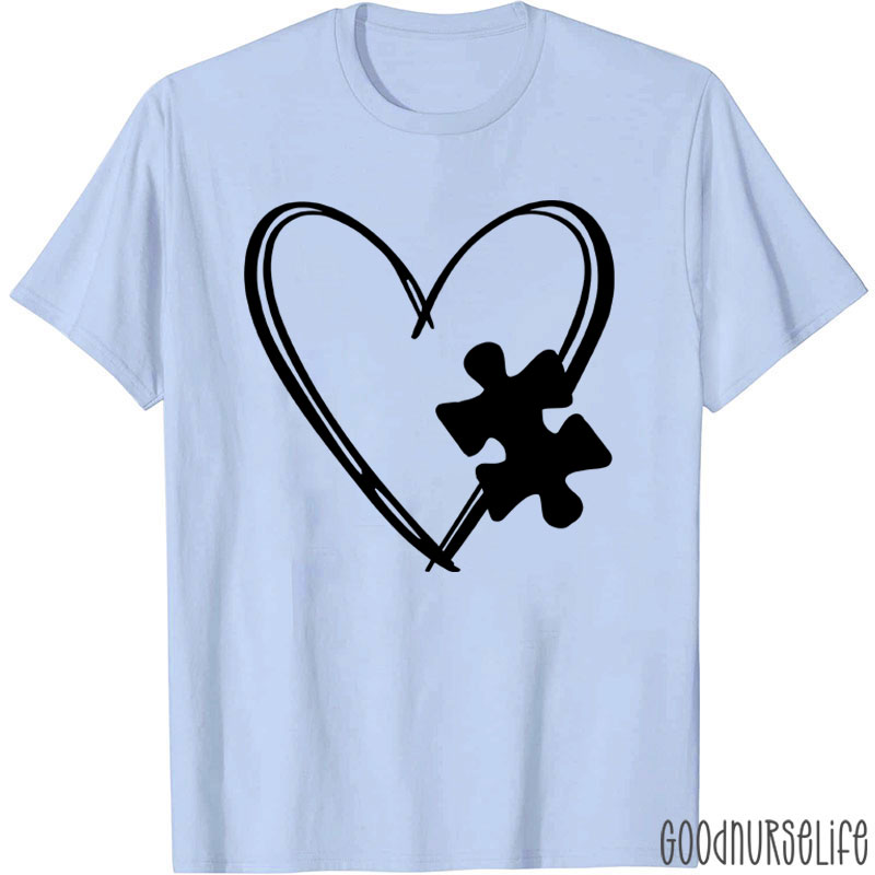 Love Autism Puzzle Nurse T-Shirt