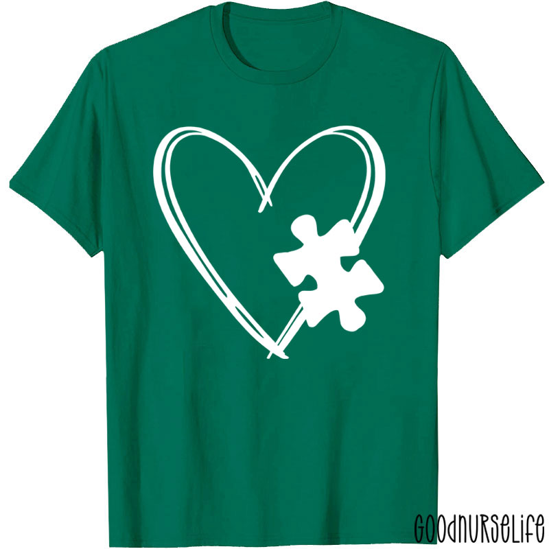 Love Autism Puzzle Nurse T-Shirt