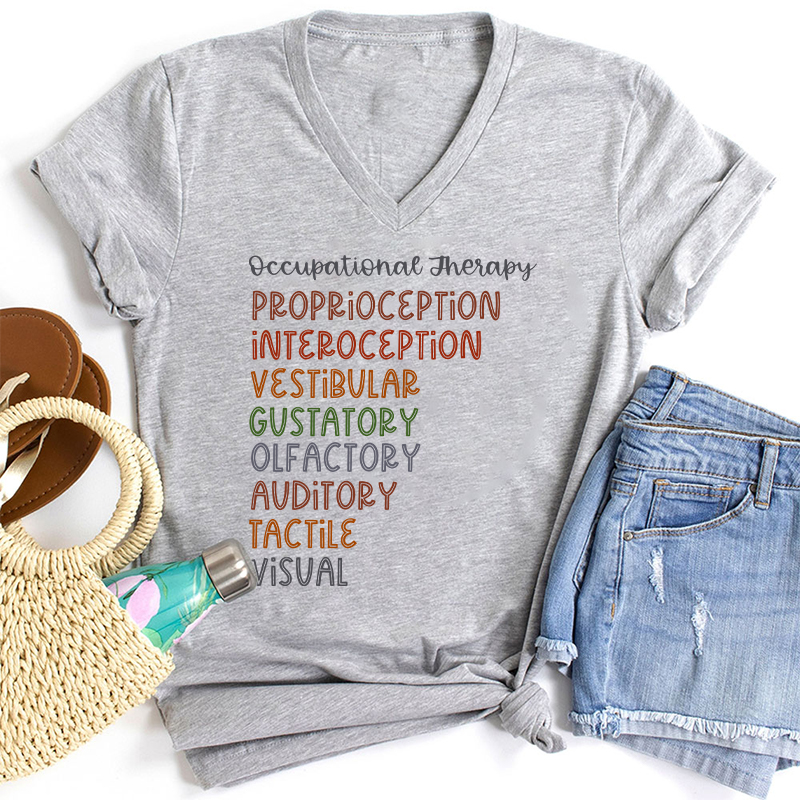 Occupational Therapy Occupational Therapist Female V-Neck T-Shirt