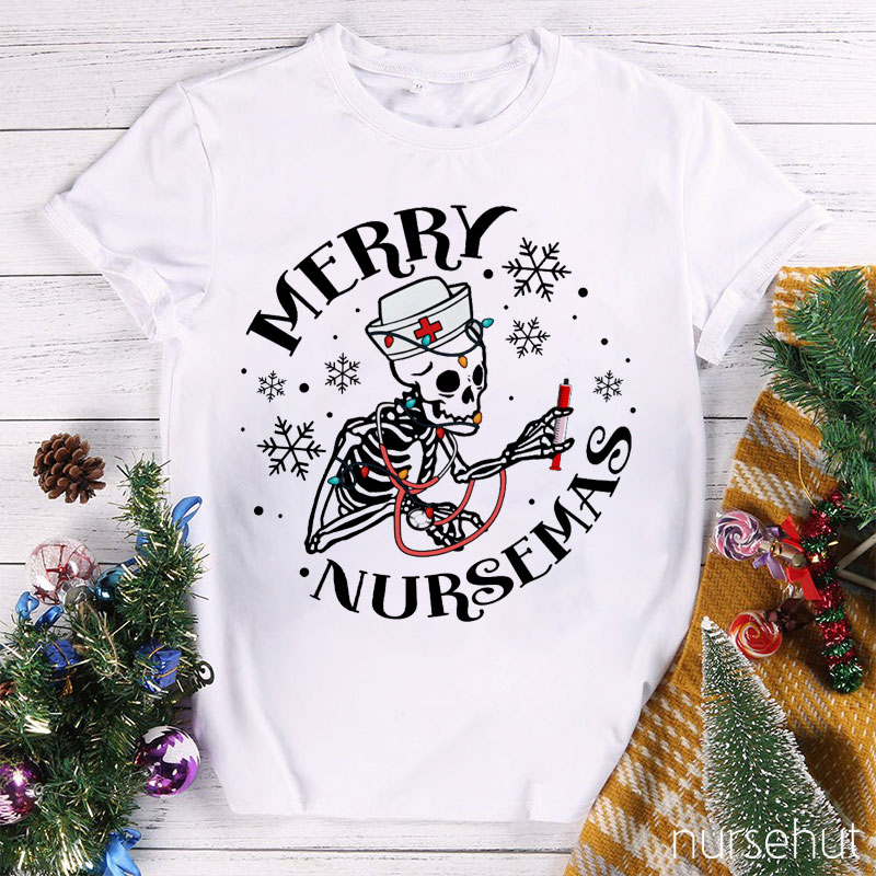 Merry Nursemas Nurse T-Shirt