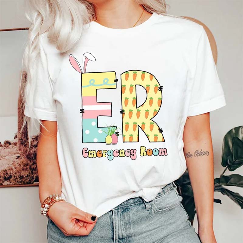 Personalized Easter Bunny Department Nurse T-Shirt