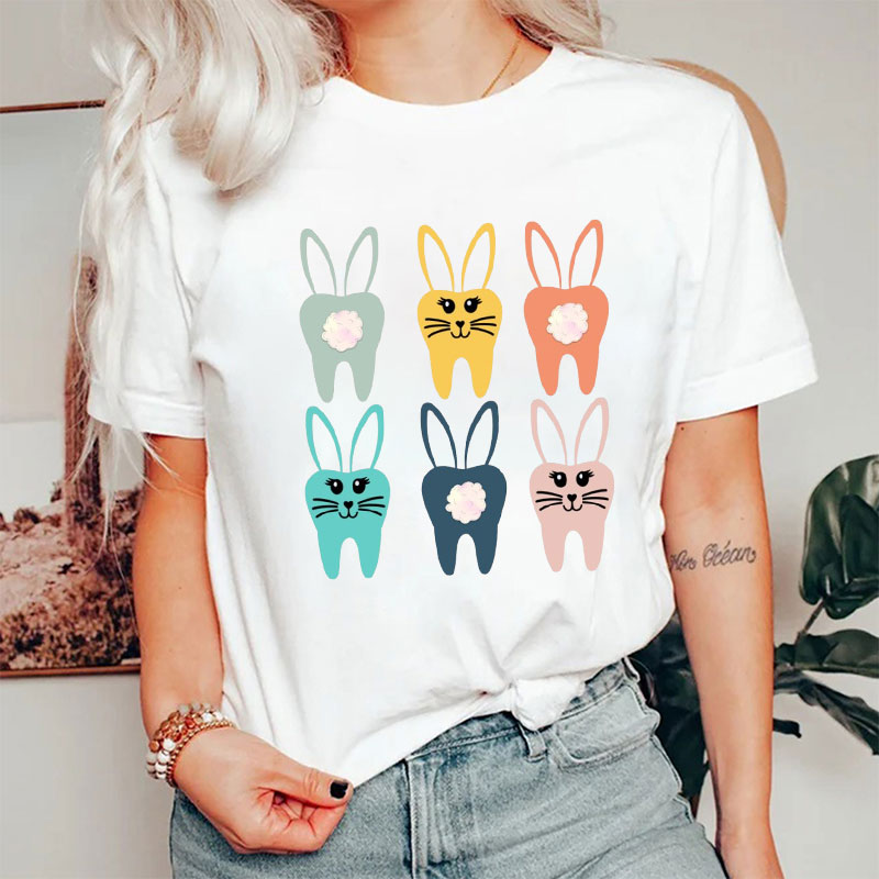 Easter Bunny Tooth Dental Nurse T-Shirt