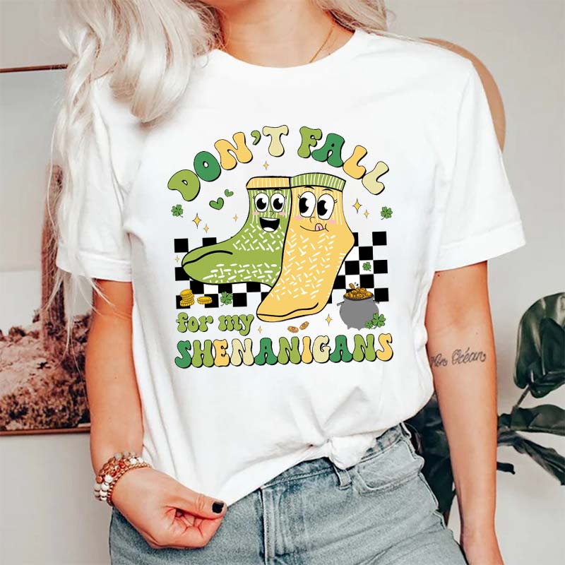 Don't Fall For My Shenanigans Nurse T-Shirt